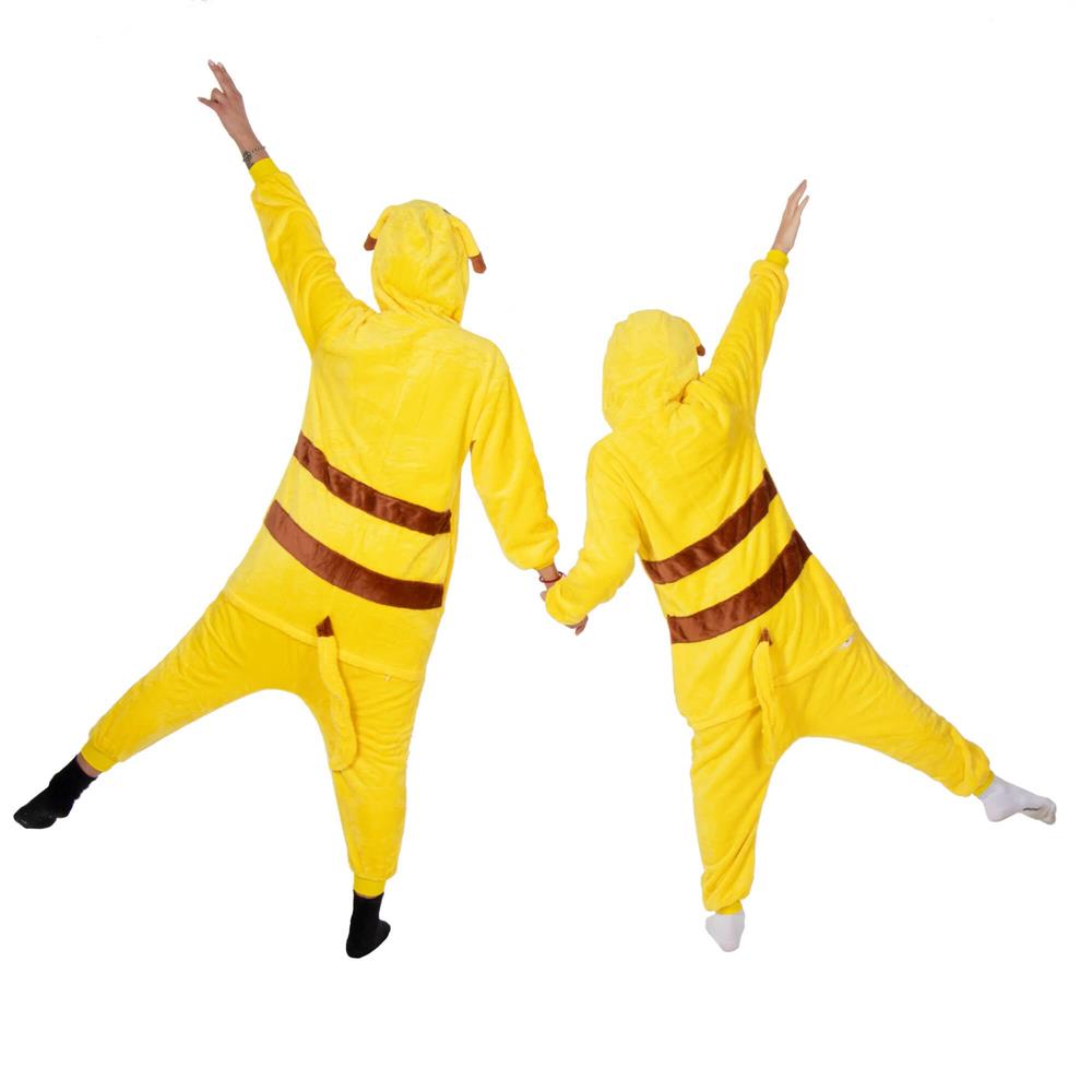Pijama tip salopeta pentru adulti, model Pikachu, marime S Household NewTrend