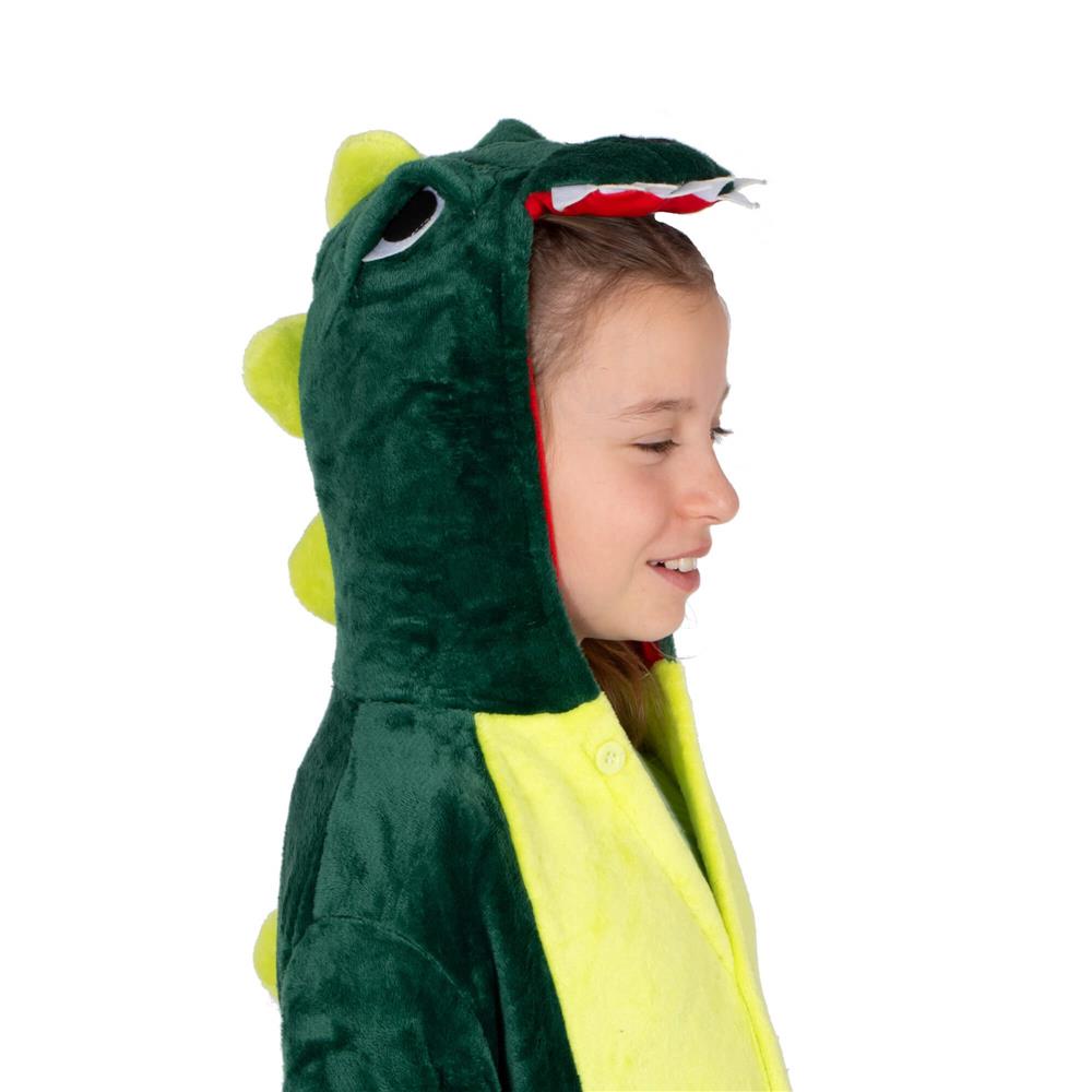 Pijama tip salopeta pentru copii, model Dragon, marime 120-130cm Household NewTrend