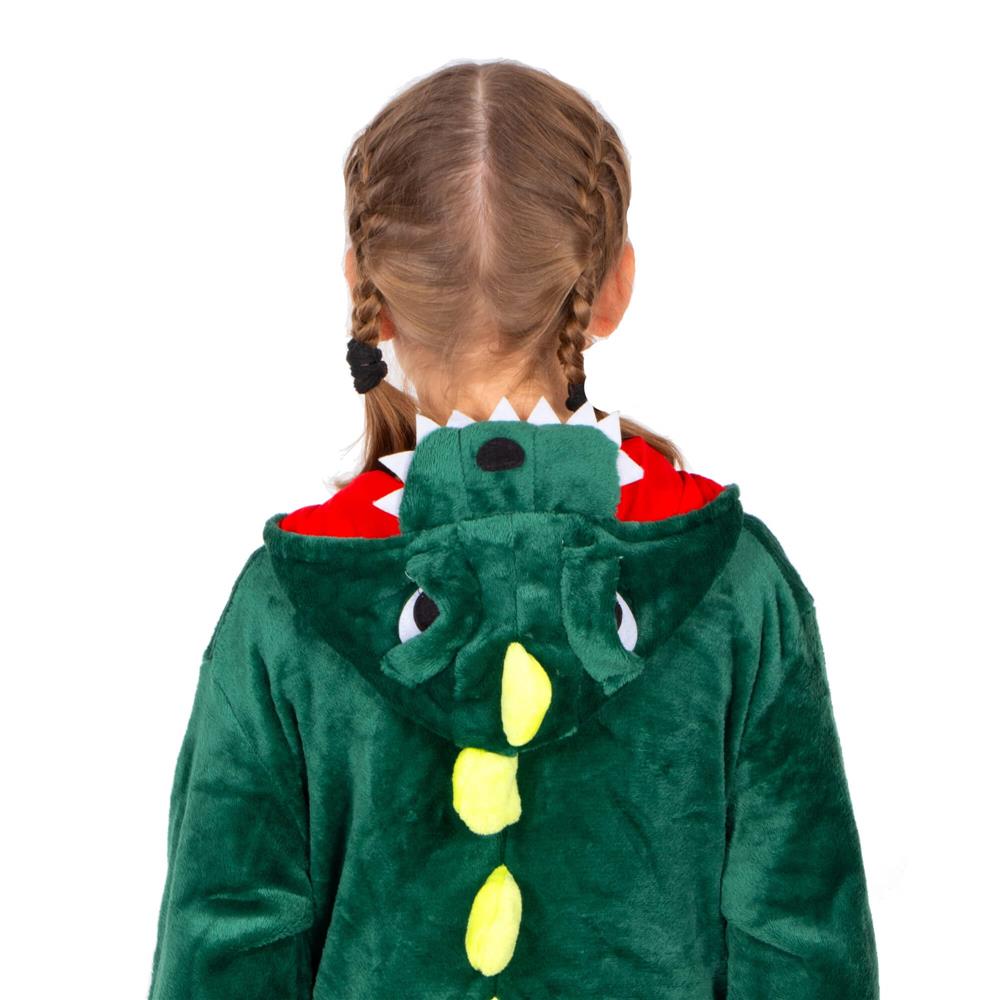 Pijama tip salopeta pentru copii, model Dragon, marime 120-130cm Household NewTrend