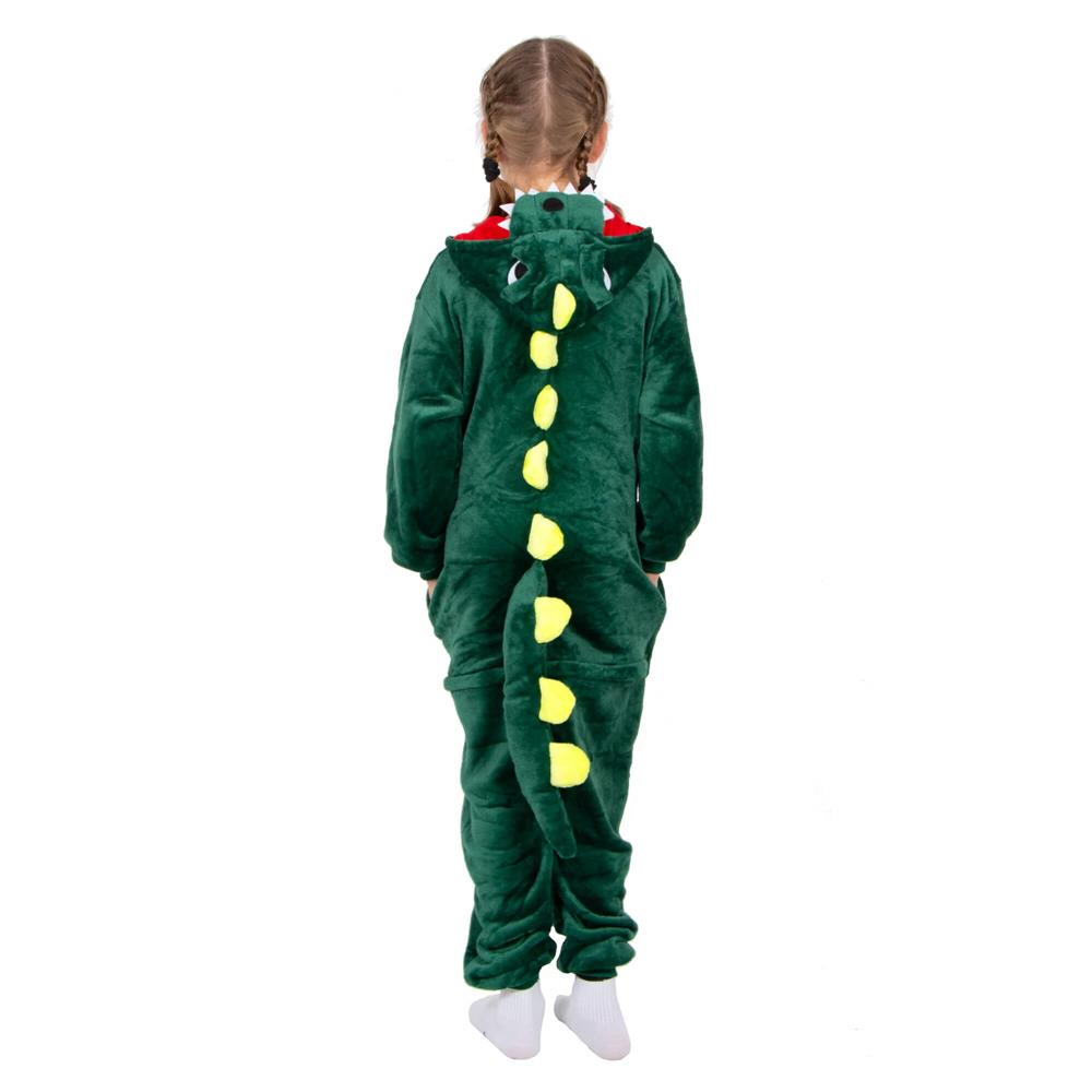 Pijama tip salopeta pentru copii, model Dragon, marime 130-140cm Household NewTrend
