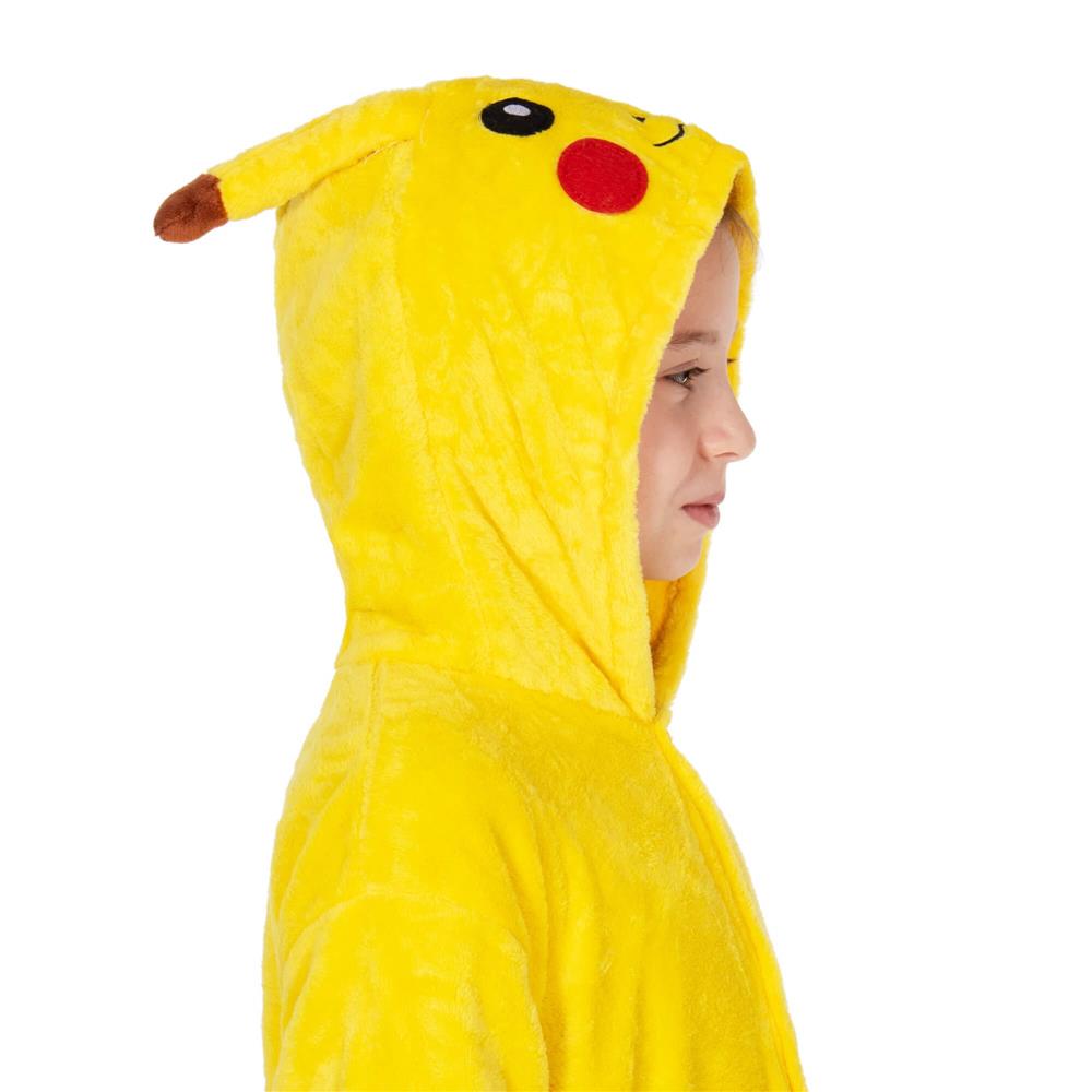 Pijama tip salopeta pentru copii, model Pikachu, marime 120-130 cm Household NewTrend