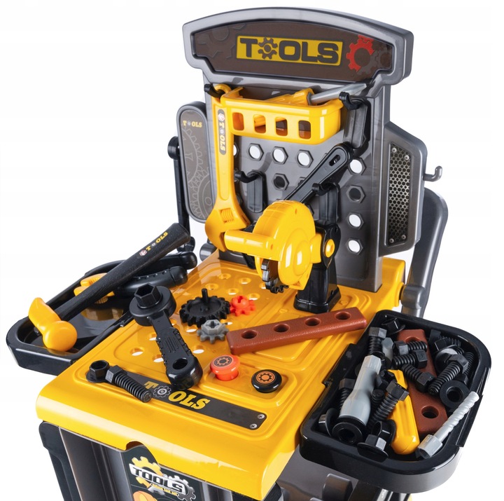 Banc de lucru portbail pentru copii, cu scule si unelte pentru mecanic, 3 in 1 Household NewTrend