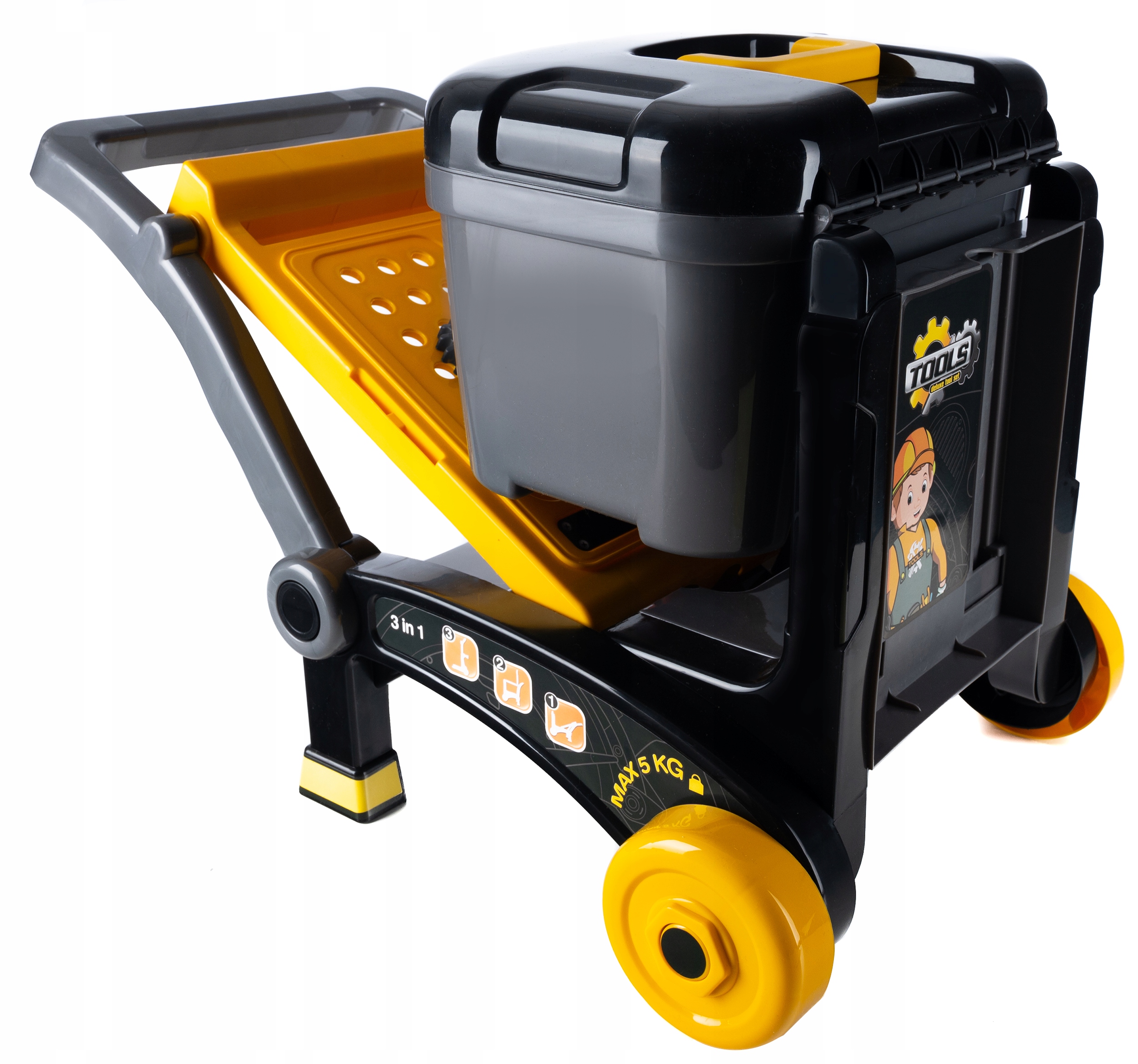 Banc de lucru portbail pentru copii, cu scule si unelte pentru mecanic, 3 in 1 Household NewTrend