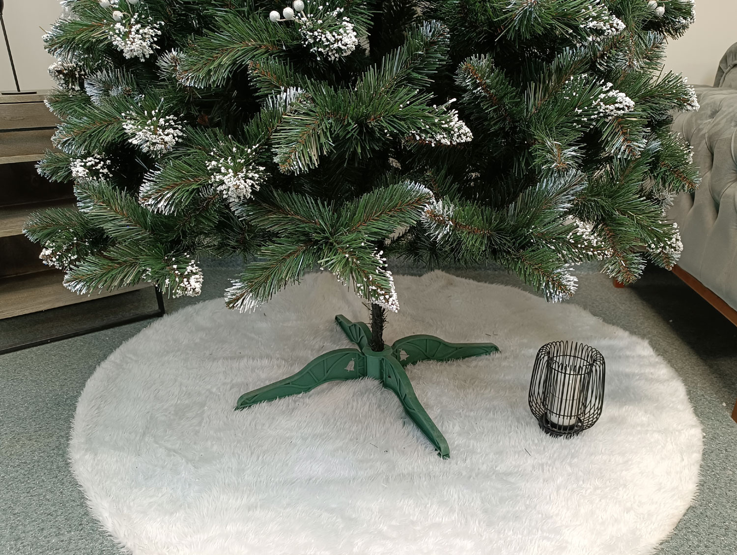 Brad artificial Christmas Deluxe by Sersimo, Crystal nins cu merisoare, 2D, 250cm Household NewTrend