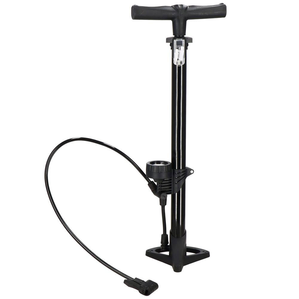 Pompa bicicleta cu manometru, accesorii umflare mingi si articole gonflabile, 160PSI, aluminiu, 60cm Household NewTrend