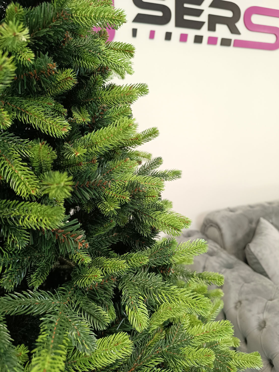 Brad artificial Christmas Deluxe by Sersimo, Carpati cu varfuri verzi, 2D+3D, 250cm Household NewTrend