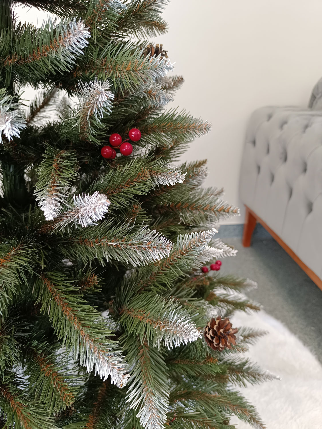 Brad artificial Christmas Deluxe by Sersimo, Frasin de Munte, 2D, 150cm Household NewTrend