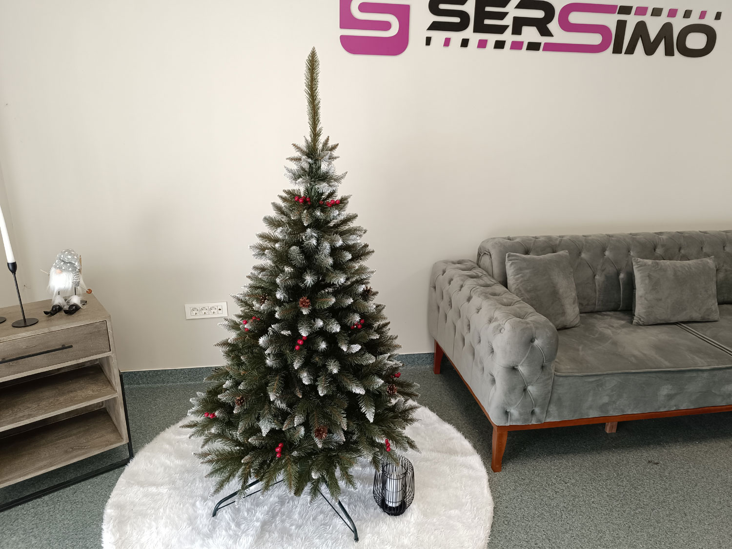 Brad artificial Christmas Deluxe by Sersimo, Frasin de Munte, 2D, 150cm Household NewTrend