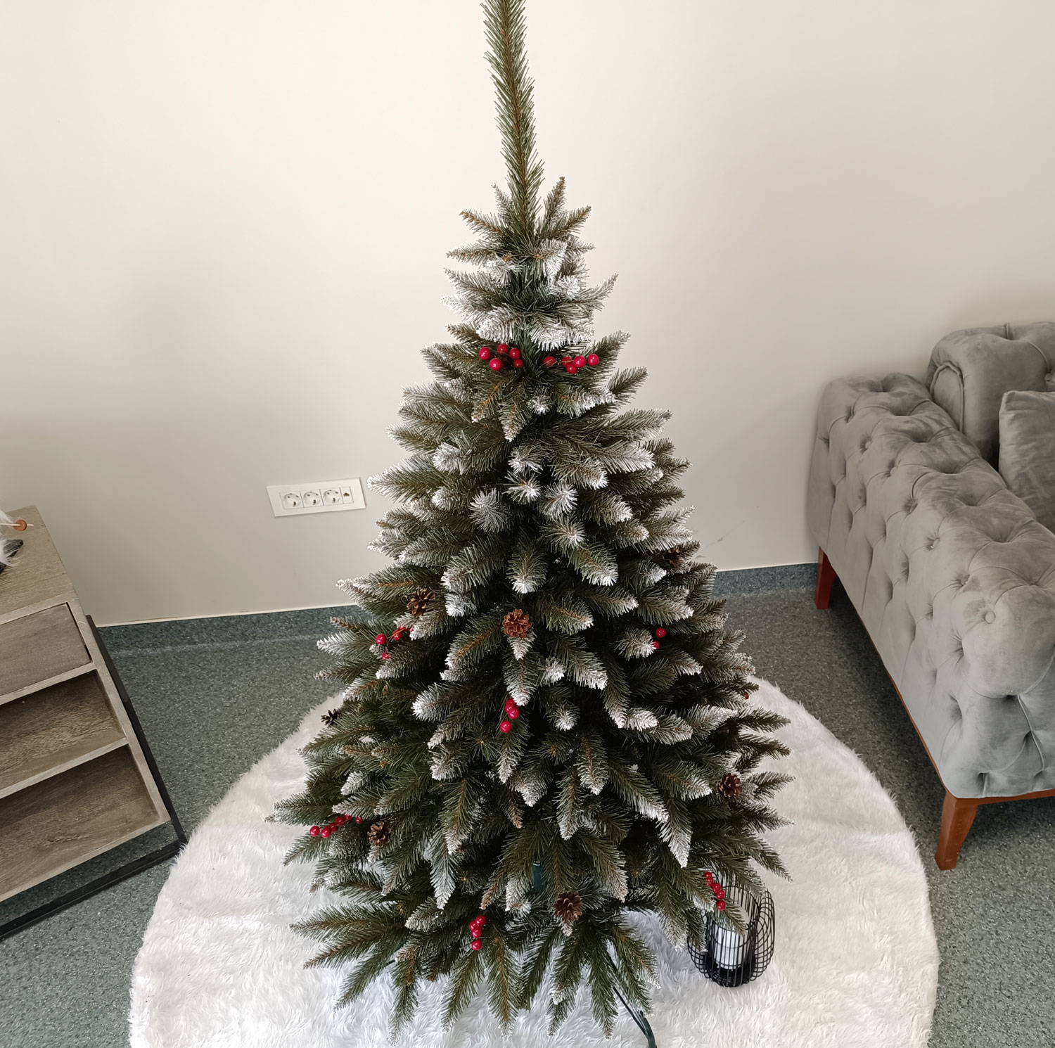 Brad artificial Christmas Deluxe by Sersimo, Frasin de Munte, 2D, 150cm Household NewTrend