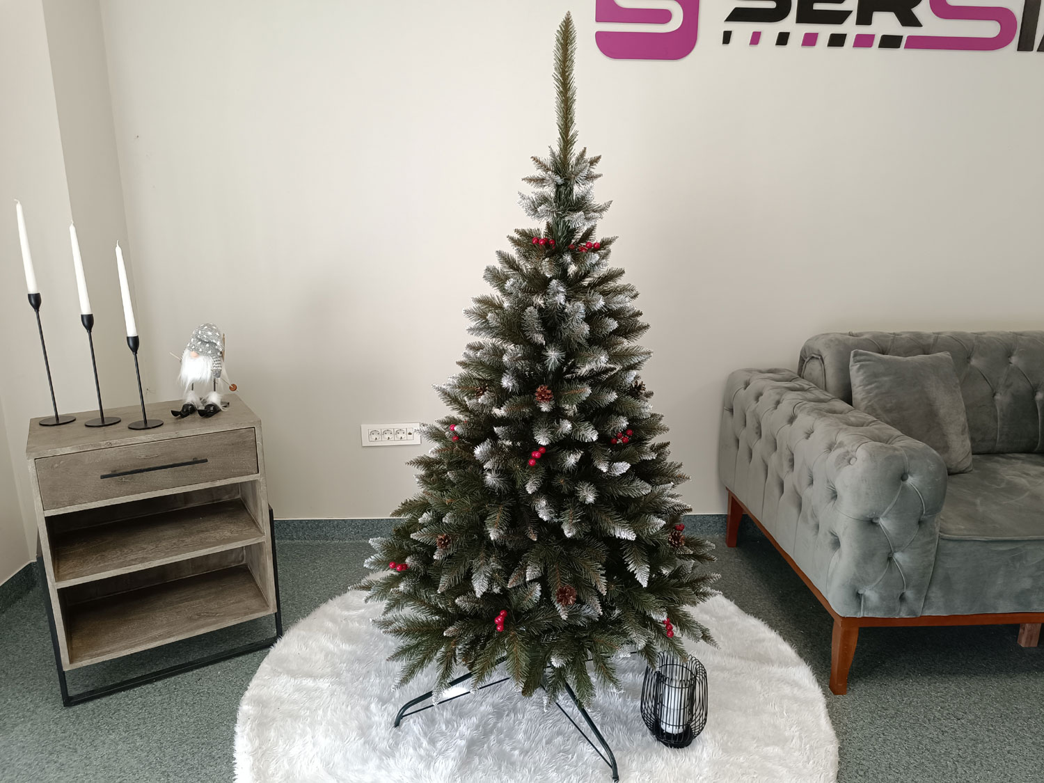 Brad artificial Christmas Deluxe by Sersimo, Frasin de Munte, 2D, 150cm Household NewTrend