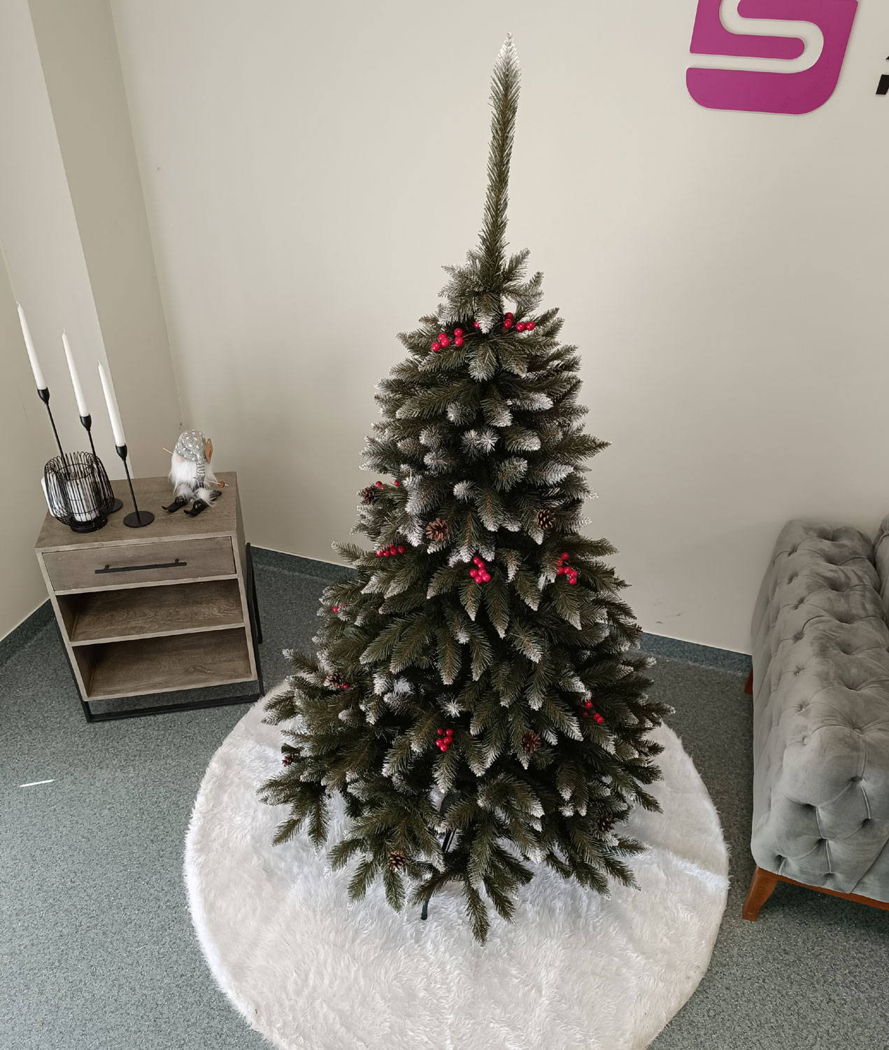 Brad artificial Christmas Deluxe by Sersimo, Frasin de Munte, 2D, 180cm Household NewTrend