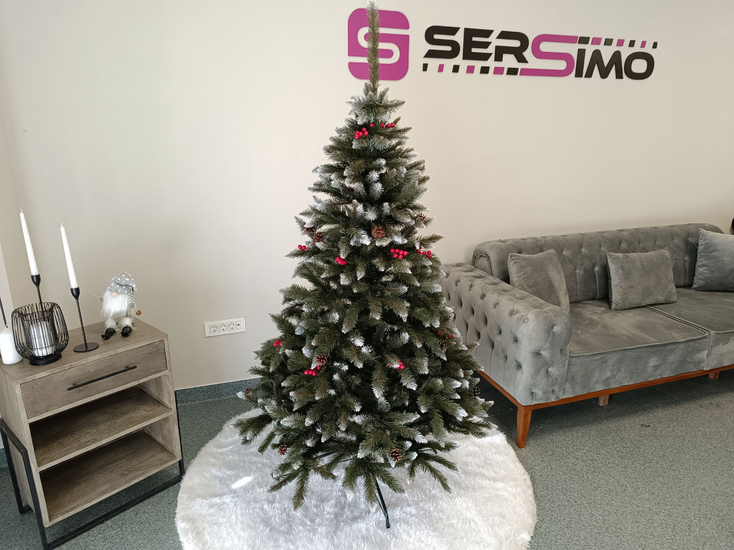 Brad artificial Christmas Deluxe by Sersimo, Frasin de Munte, 2D, 180cm Household NewTrend