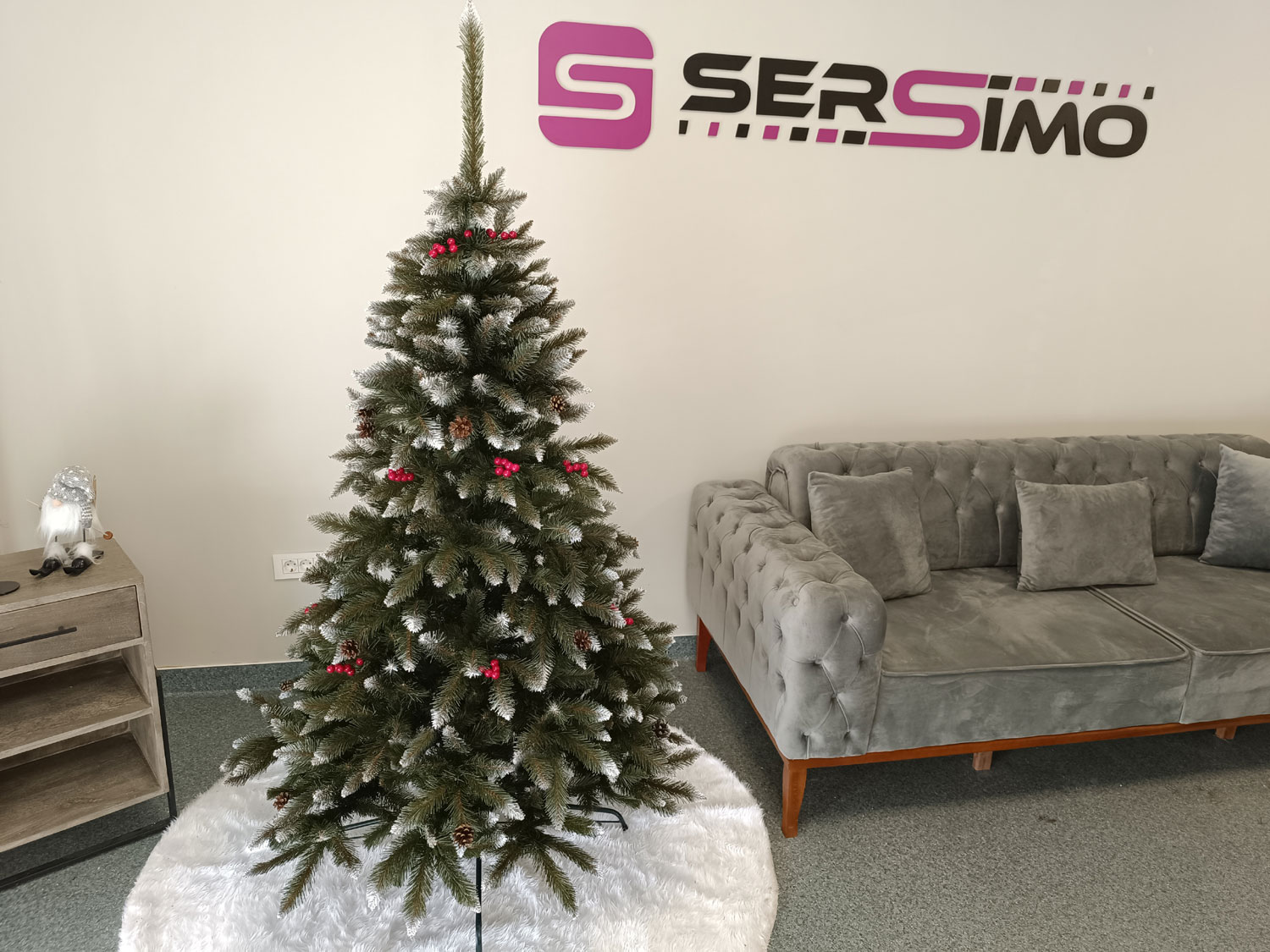 Brad artificial Christmas Deluxe by Sersimo, Frasin de Munte, 2D, 180cm Household NewTrend