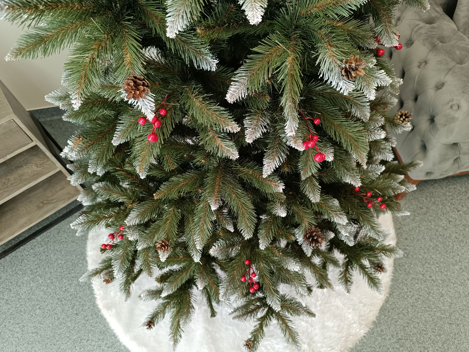Brad artificial Christmas Deluxe by Sersimo, Frasin de Munte, 2D, 220cm Household NewTrend