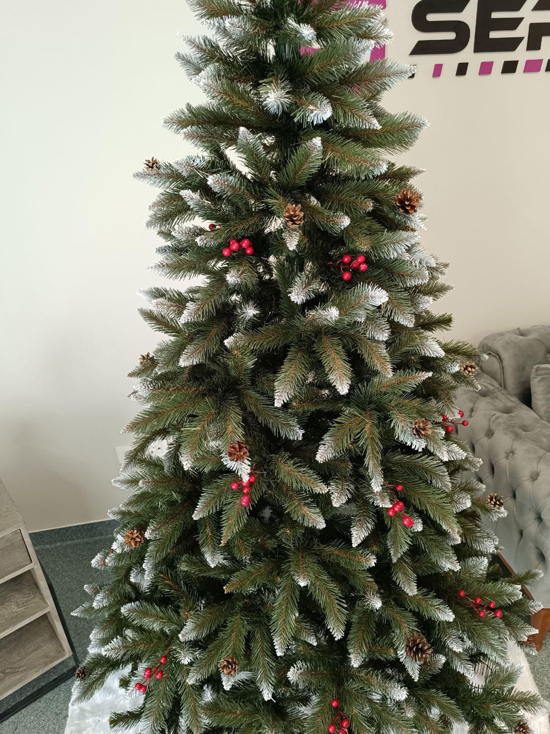 Brad artificial Christmas Deluxe by Sersimo, Frasin de Munte, 2D, 220cm Household NewTrend
