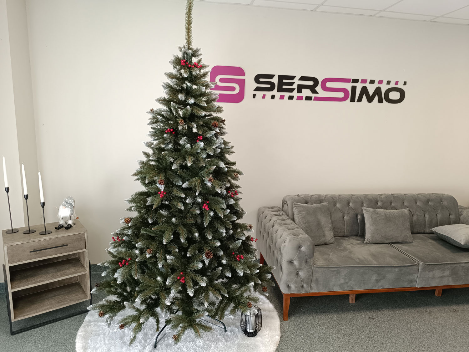 Brad artificial Christmas Deluxe by Sersimo, Frasin de Munte, 2D, 220cm Household NewTrend