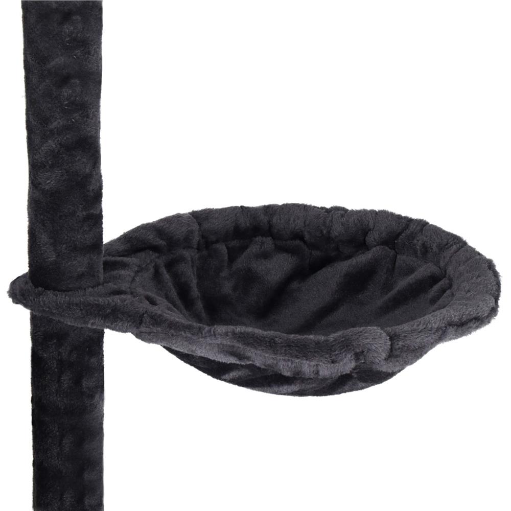 Ansamblu de joaca pentru pisici, cu loc pentru zgariat, ascuns, culcus, mingi, 145cm, grafit Household NewTrend