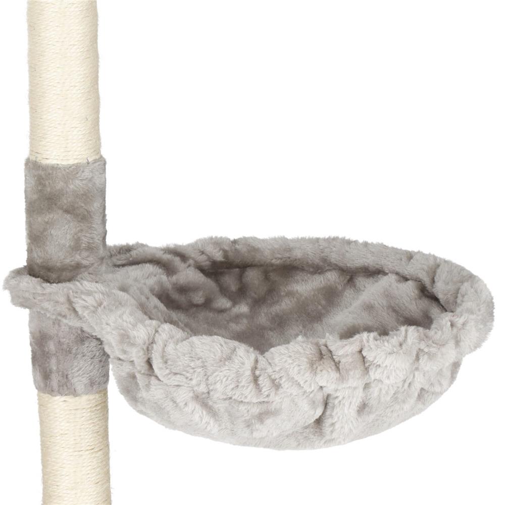 Ansamblu de joaca pentru pisici, cu loc pentru zgariat, ascuns, culcus, sfoara, 96cm, gri Household NewTrend