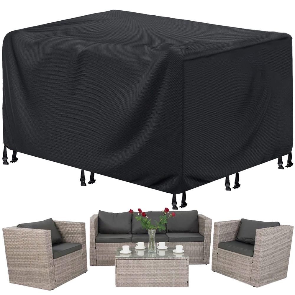 Husa mobilier gradina, impermeabila, cu protectie UV, 200x160x70cm, negru Household NewTrend