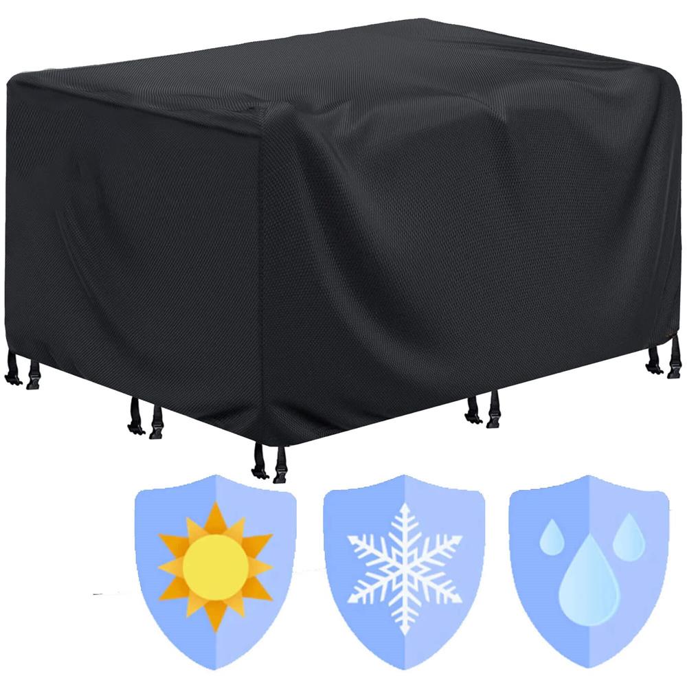 Husa mobilier gradina, impermeabila, cu protectie UV, 242x162x100cm, negru Household NewTrend