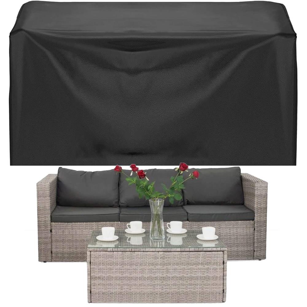Husa mobilier gradina, impermeabila, cu protectie UV, 242x162x100cm, negru Household NewTrend