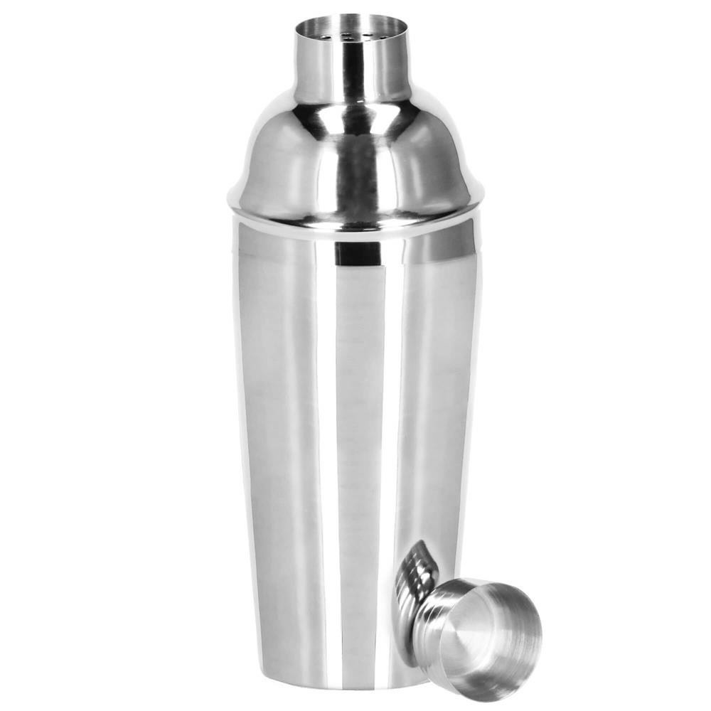 Set Cocktail Shaker Kit pentru barmani 550ml, KI24, suport bambus, 11 piese Household NewTrend