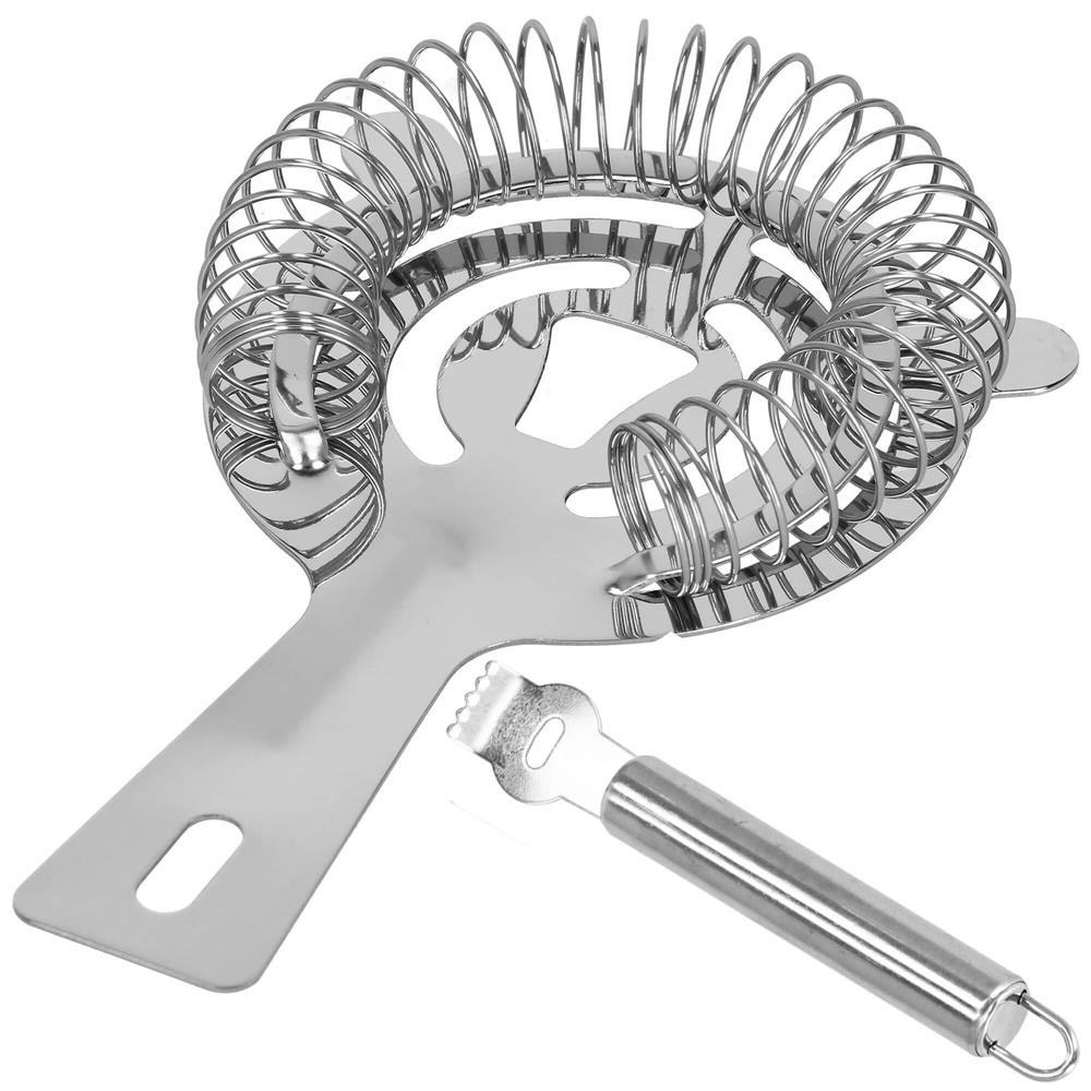Set Cocktail Shaker Kit pentru barmani 550ml, KI24, suport bambus, 11 piese Household NewTrend