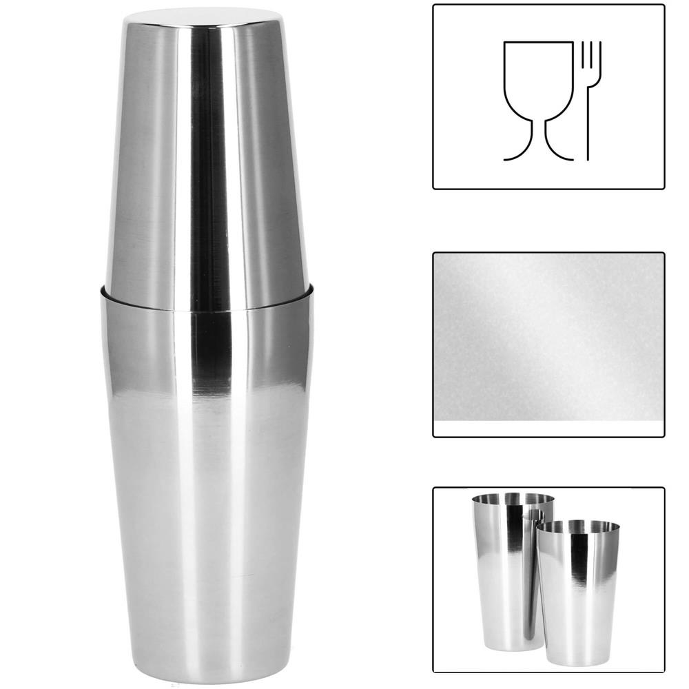 Set Cocktail Shaker Kit pentru barmani 750ml, KI16, 14 piese Household NewTrend