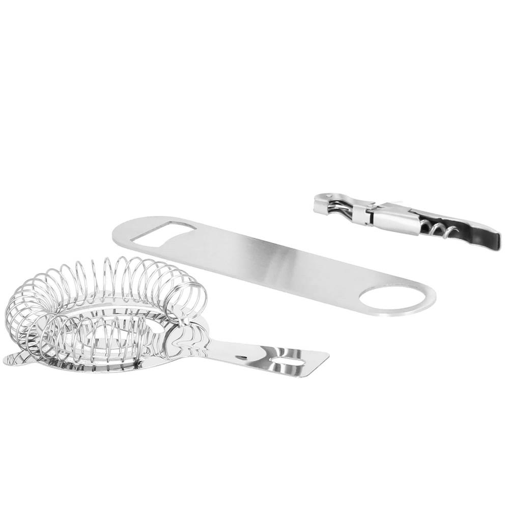 Set Cocktail Shaker Kit pentru barmani 750ml, KI16, 14 piese Household NewTrend