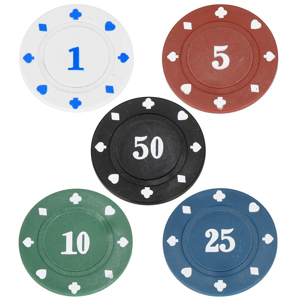 Set de Poker Complex cu 500 de jetoane, covoras verde, 2 seturi de carti, 5 zaruri, in servieta aluminiu Household NewTrend