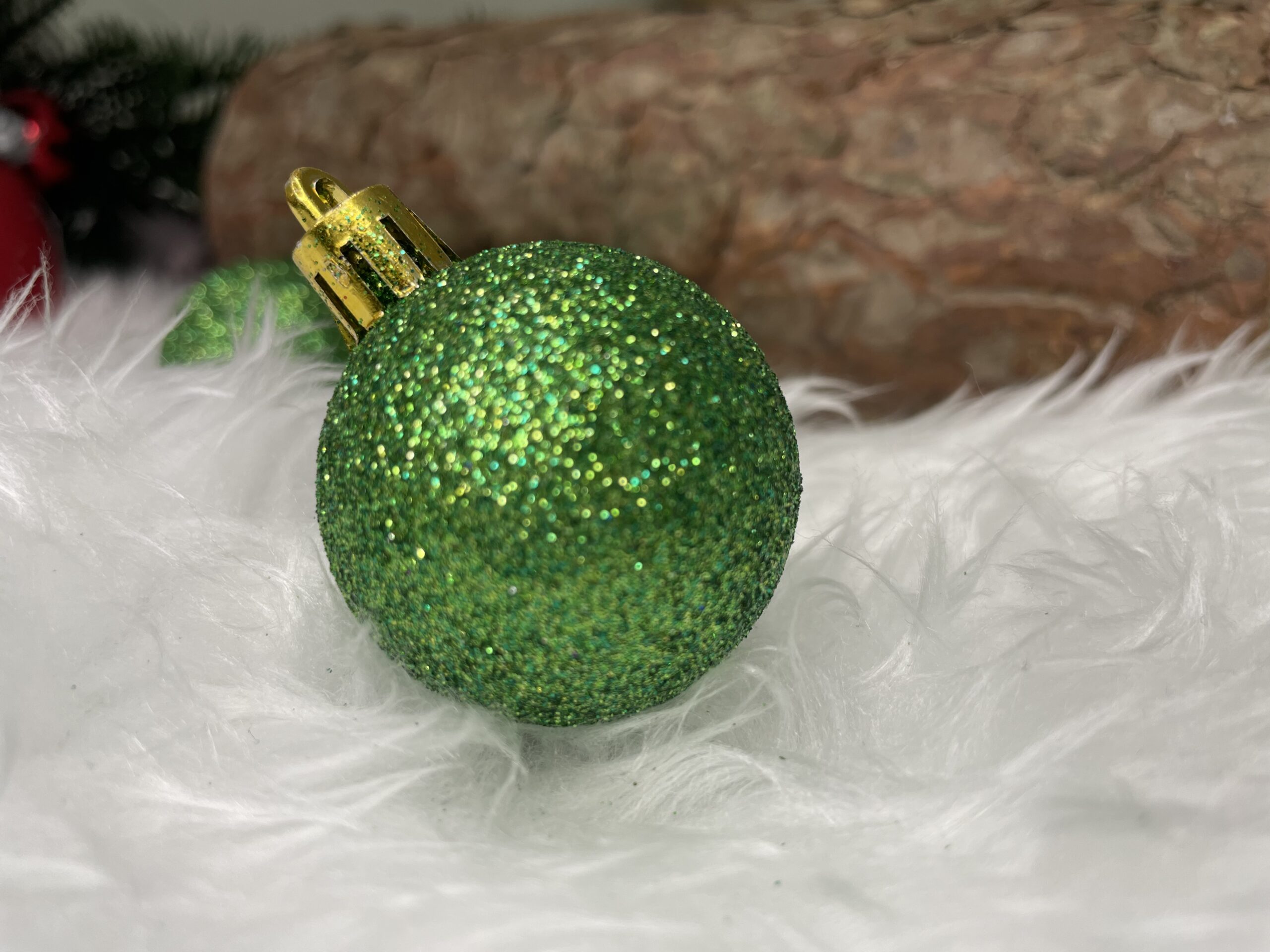 Set globuri de Craciun, 20 bucati, 3 modele, 4cm, verde Household NewTrend