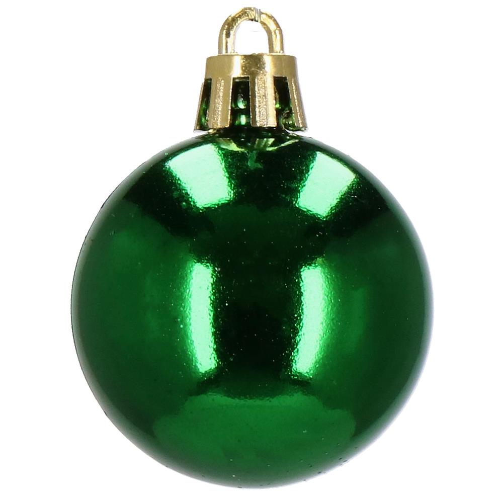 Set globuri de Craciun, 20 bucati, 3 modele, 4cm, verde Household NewTrend