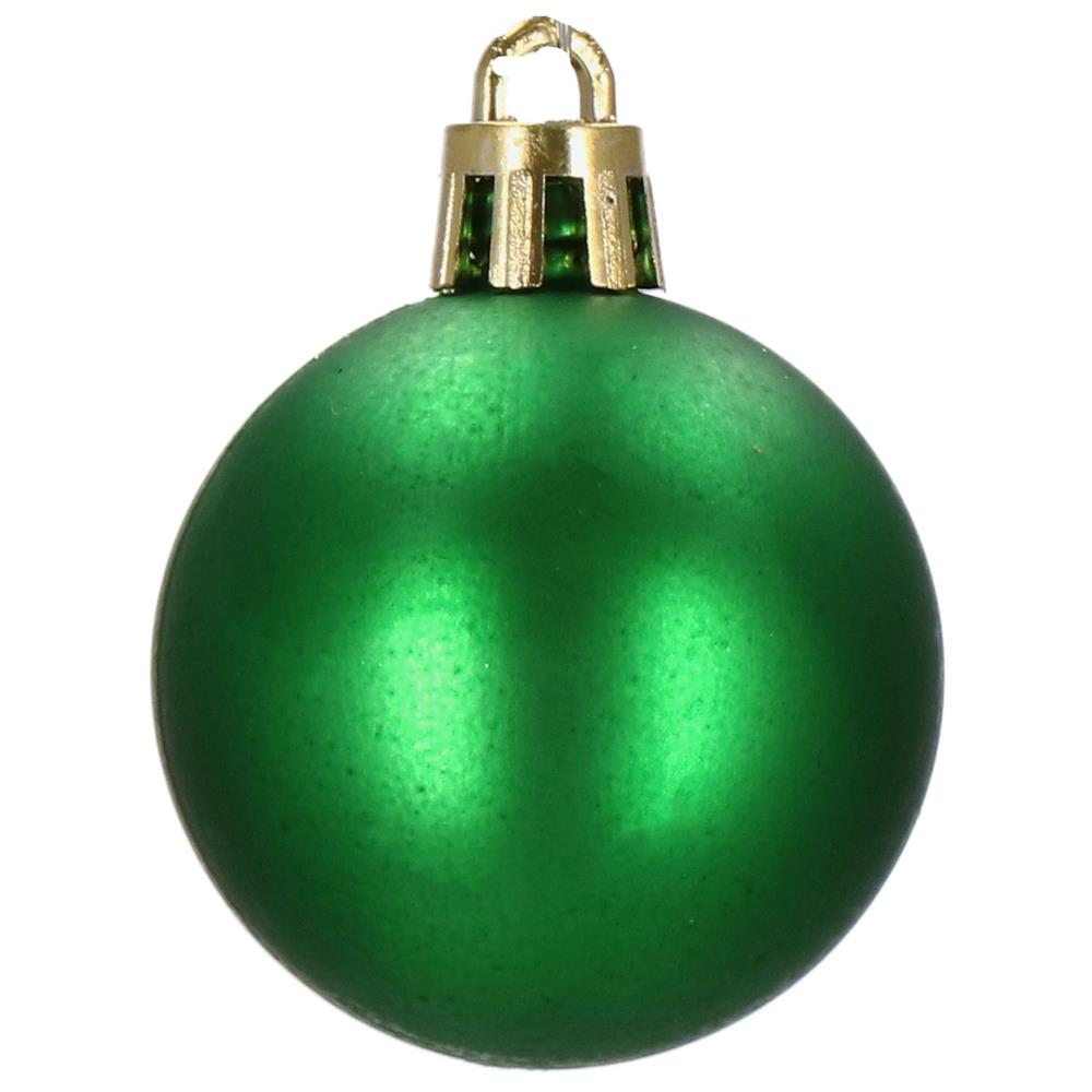 Set globuri de Craciun, 20 bucati, 3 modele, 4cm, verde Household NewTrend