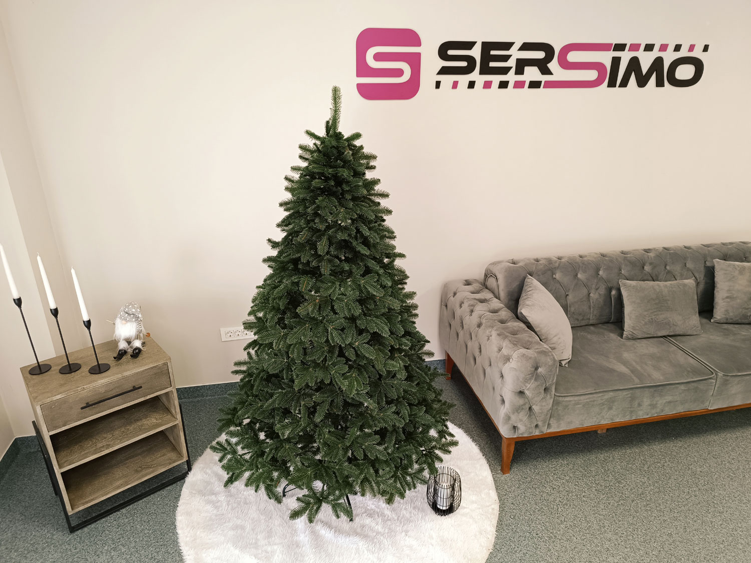 Brad artificial Christmas Deluxe by Sersimo, Canada verde, 3D, 180cm Household NewTrend