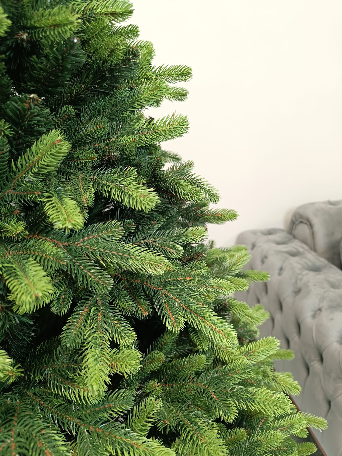 Brad artificial Christmas Deluxe by Sersimo, Carpati cu varfuri verzi, 2D+3D, 210cm Household NewTrend