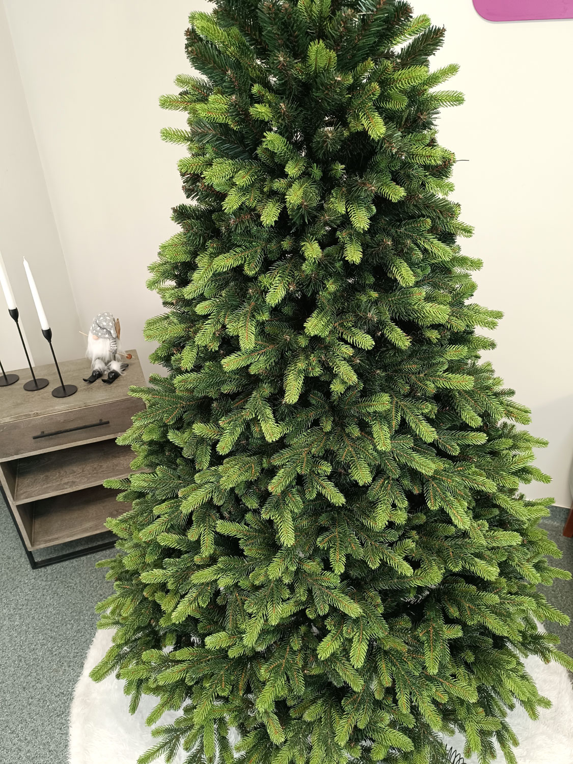 Brad artificial Christmas Deluxe by Sersimo, Carpati cu varfuri verzi, 2D+3D, 210cm Household NewTrend