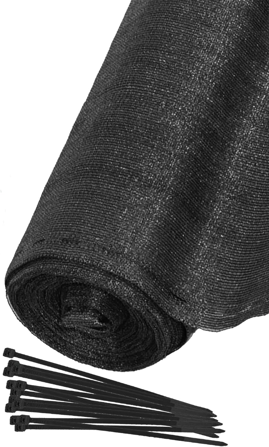 Plasa umbrire si intimitate pentru gard, 1.5m latime, 50m lungime, 65g densitate, gri Household NewTrend