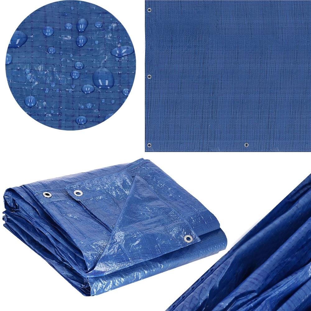 Prelata din polietilena impermeabila laminata, 60g/m2, 8x10m, albastra Household NewTrend