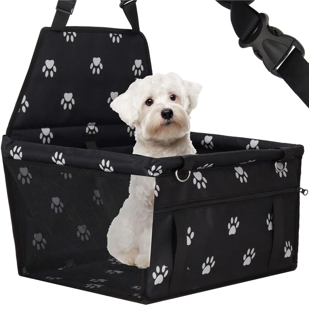 Geanta auto de transport animale de companie, caini si pisci, negru, 40x43x30cm Household NewTrend