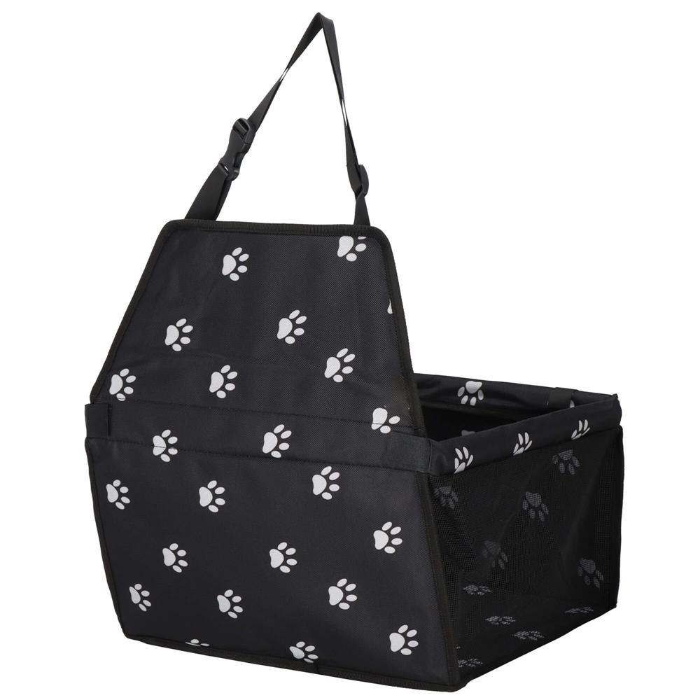 Geanta auto de transport animale de companie, caini si pisci, negru, 40x43x30cm Household NewTrend