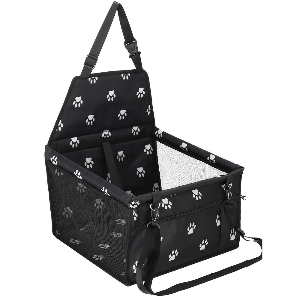 Geanta auto de transport animale de companie, caini si pisci, negru, 40x43x30cm Household NewTrend