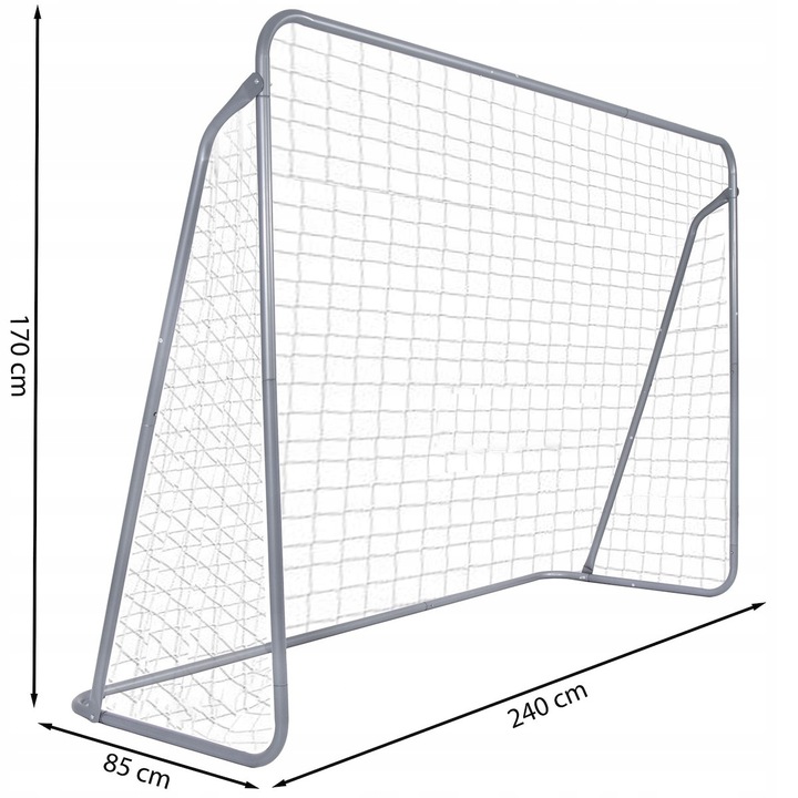 Poarta de fotbal din otel, 170x240cm, profil 32mm, cu elemente de fixare Household NewTrend