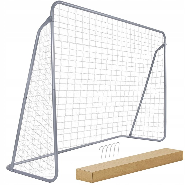 Poarta de fotbal din otel, 170x240cm, profil 32mm, cu elemente de fixare Household NewTrend