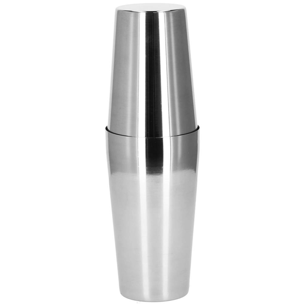 Set Cocktail Shaker Kit pentru barmani 750ml, KI11, suport bambus, 14 piese Household NewTrend