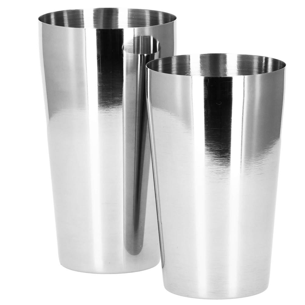 Set Cocktail Shaker Kit pentru barmani 750ml, KI11, suport bambus, 14 piese Household NewTrend