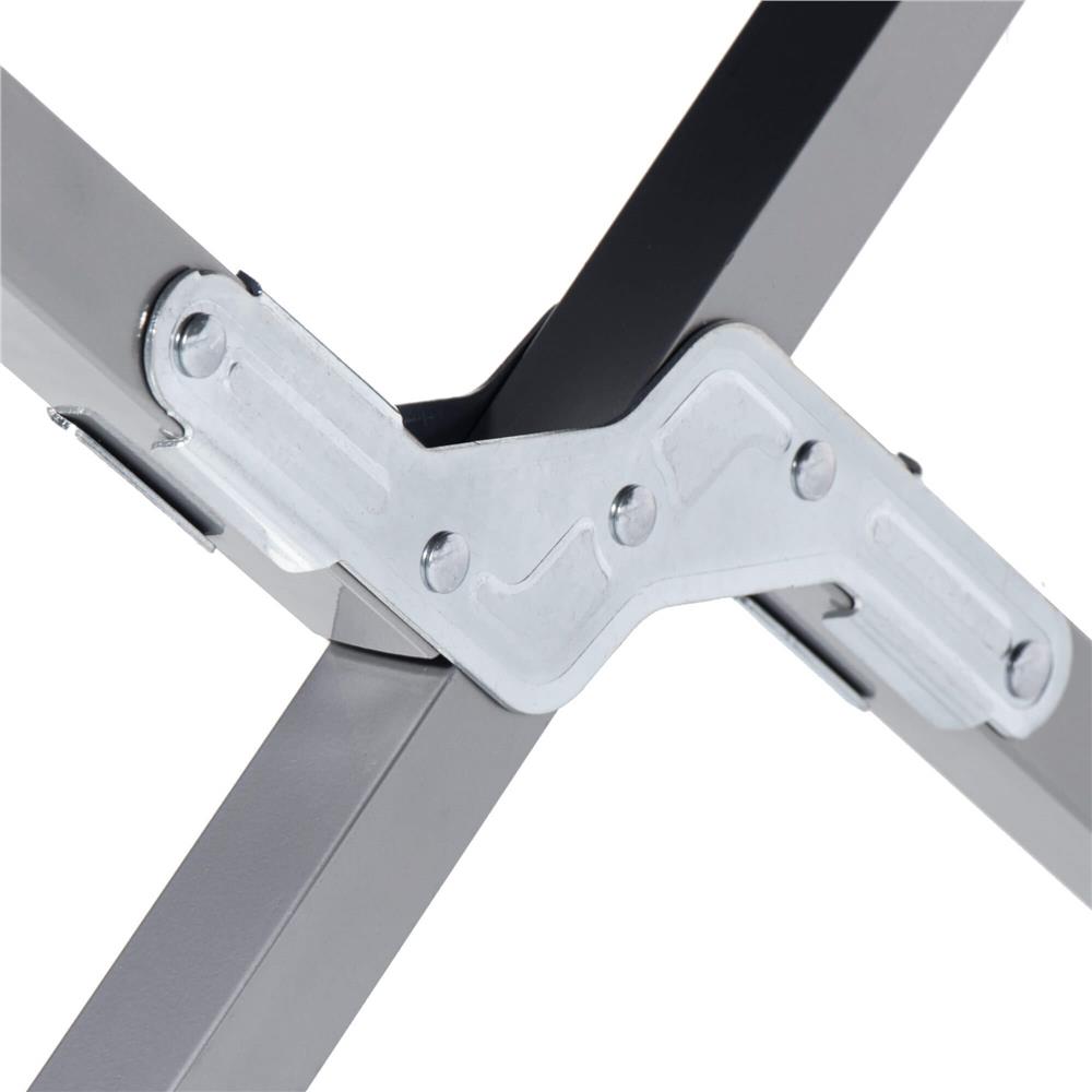 Pat pliant pentru camping, structura metalica, 190x74x42cm, 150kg, negru Household NewTrend