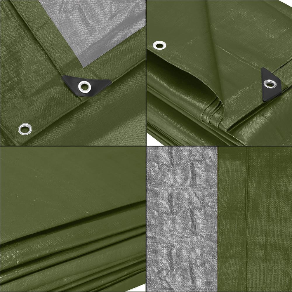 Prelata din polietilena impermeabila laminata, 120g/m2, 4x5m, verde Household NewTrend