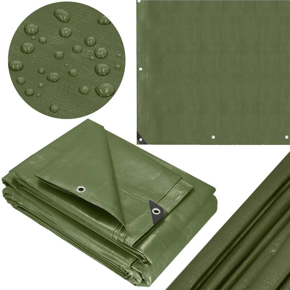 Prelata din polietilena impermeabila laminata, 120g/m2, 4x8m, verde Household NewTrend