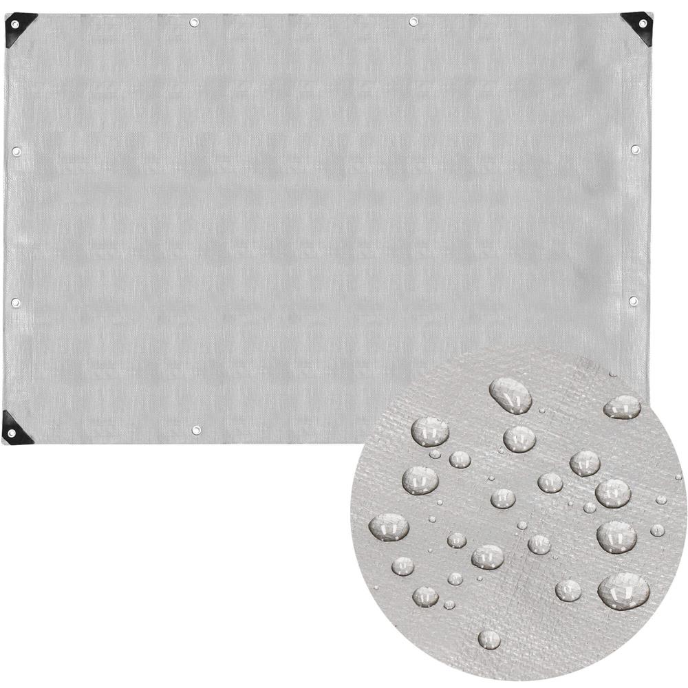 Prelata din polietilena impermeabila laminata, 210g/m2, 4x6m, gri Household NewTrend