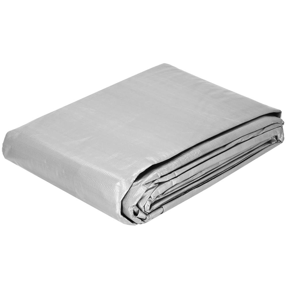 Prelata din polietilena impermeabila laminata, 210g/m2, 5x8m, gri Household NewTrend